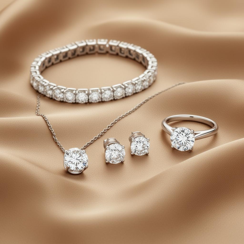 Mother's Day Signature Set in White Gold