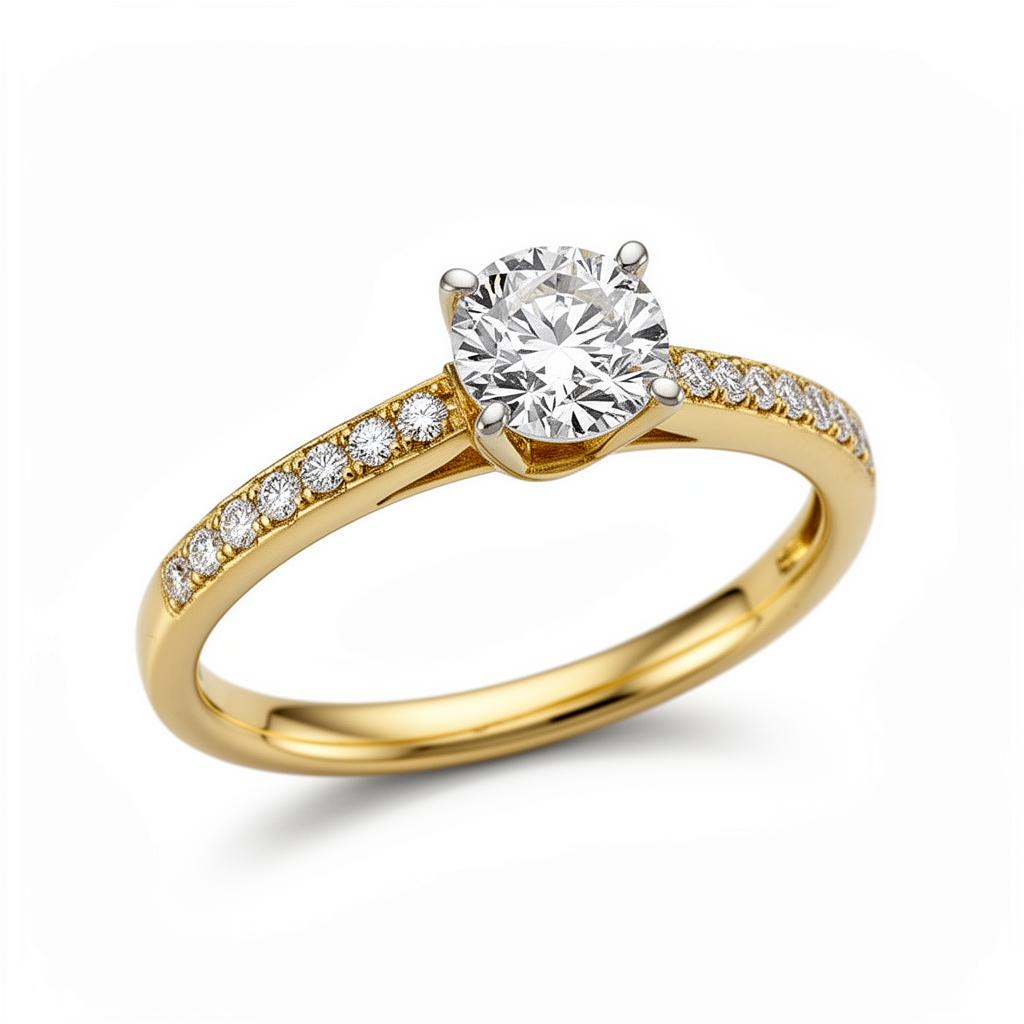 Side Stone Lab Diamond Ring