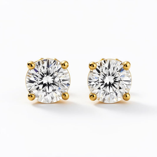 Lab Diamond Stud Earrings